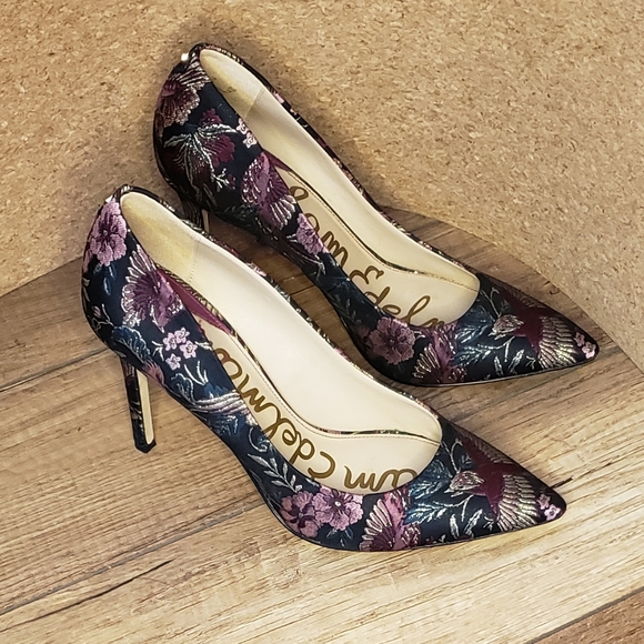 Sam Edelman Embroidered Stilettos 36 - Picture 3 of 4